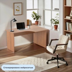 Стол эргономичный Easy LT Оптима правый 1350х880/590х740 орех new 16/16 - фото 2