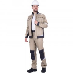 Куртка лет муж ТУРБО SAFETY (Кур402) беж/т-сер (112-116, 182-188) Куртка лет муж ТУРБО SAFETY (Кур402) беж/т-сер (112-116, 182-188) - фото 2