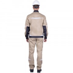 Куртка лет муж ТУРБО SAFETY (Кур402) беж/т-сер (112-116, 182-188) Куртка лет муж ТУРБО SAFETY (Кур402) беж/т-сер (112-116, 182-188) - фото 3
