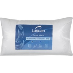 Подушка Luscan 50х70 см стеганная микрофибра/лебяжий пух, с цветным кантом - фото 3