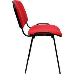 Стул 0MX_UA_EChair Rio(ИЗО/ISO) чёрн, ткань красная C02 - фото 3