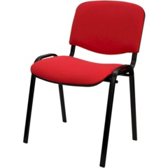 Стул 0MX_UA_EChair Rio(ИЗО/ISO) чёрн, ткань красная C02 - фото 5