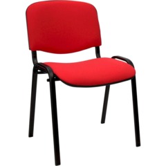 Стул 0MX_UA_EChair Rio(ИЗО/ISO) чёрн, ткань красная C02 - фото 8