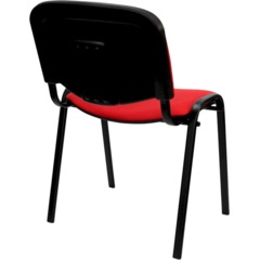 Стул 0MX_UA_EChair Rio(ИЗО/ISO) чёрн, ткань красная C02 - фото 11