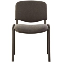 Стул 0MX_UA_EChair Rio(ИЗО/ISO) черн, ткань серая С-38 - фото 2