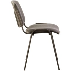 Стул 0MX_UA_EChair Rio(ИЗО/ISO) черн, ткань серая С-38 - фото 3