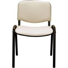 Стул 0MX_UA_EChair Rio(ИЗО/ISO) черный, к/з бежевый V-18 - фото 2