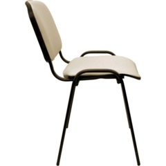 Стул 0MX_UA_EChair Rio(ИЗО/ISO) черный, к/з бежевый V-18 - фото 3