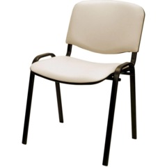Стул 0MX_UA_EChair Rio(ИЗО/ISO) черный, к/з бежевый V-18 - фото 5