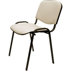 Стул 0MX_UA_EChair Rio(ИЗО/ISO) черный, к/з бежевый V-18 - фото 6