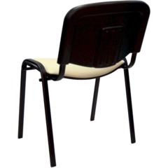 Стул 0MX_UA_EChair Rio(ИЗО/ISO) черный, к/з бежевый V-18 - фото 9