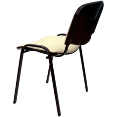 Стул 0MX_UA_EChair Rio(ИЗО/ISO) черный, к/з бежевый V-18 - фото 10