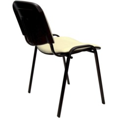 Стул 0MX_UA_EChair Rio(ИЗО/ISO) черный, к/з бежевый V-18 - фото 12