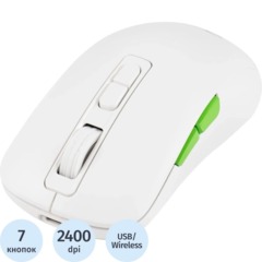 Мышь компьютерная Acer OMR311 2400dpi BT/Radio USB 7but(ZL.MCECC.034)бел