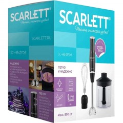 Блендер SCARLETT SC-HB42F08, погружной, 900Вт, черный - фото 5