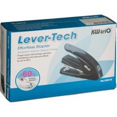 Степлер KW-trio LEVEL-TOUCH до 40 листов, энергосберегающий, сер-зел - фото 2