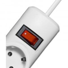 Сетевой фильтр PROGIX PG644 6р/10м/3,5кВТ/16А заземление, белый, ПВС 3х1.5 Сетевой фильтр PROGIX PG644 6р/10м/3,5кВТ/16А заземление, белый, ПВС 3х1.5 - фото 3