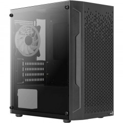 Корпус Aerocool Trinity Mini-G-BK v2 чер.безБП mATX 6x120mm Корпус Aerocool Trinity Mini-G-BK v2 чер.безБП mATX 6x120mm - фото 2