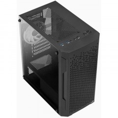 Корпус Aerocool Trinity Mini-G-BK v2 чер.безБП mATX 6x120mm Корпус Aerocool Trinity Mini-G-BK v2 чер.безБП mATX 6x120mm - фото 3