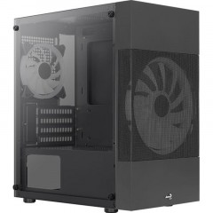 Корпус Aerocool Atomic Lite-G-BK-v2 чер.безБП mATX 6x120/2x140mm Корпус Aerocool Atomic Lite-G-BK-v2 чер.безБП mATX 6x120/2x140mm - фото 2