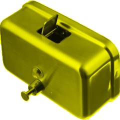 Дозатор для жидкого мыла Luscan Professional горизонт 1200мл металл - фото 3