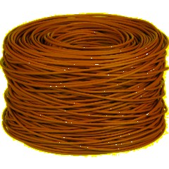 Кабель BigTech BT-CECR-015 CCA UTP 4 пары, кат.5e AWG24 LSZH 305м оранж - фото 2