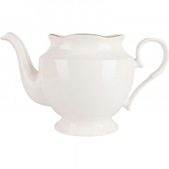 Чайник Belle v=1300мл с золотой окантовкой  (фарфор), 0850069 - фото 5