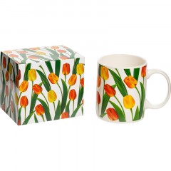 Кружка 350мл Тюльпаны, NEW BONE CHINA, подар.уп, 135-08029 Кружка 350мл Тюльпаны, NEW BONE CHINA, подар.уп, 135-08029 - фото 2
