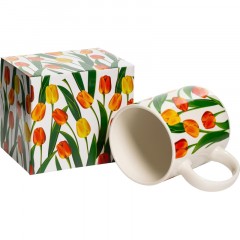 Кружка 350мл Тюльпаны, NEW BONE CHINA, подар.уп, 135-08029 Кружка 350мл Тюльпаны, NEW BONE CHINA, подар.уп, 135-08029 - фото 3