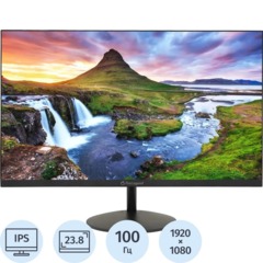 Монитор AOPEN 24SA2YEbi(UM.QS2EE.E18)23,8/FHD/IPS/100Hz/250cd/4ms/VGA/HDMI