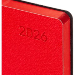 Ежедневник датированный 2026 Attache А5, 168л, 138x213мм, иск.кожа, красный - фото 3
