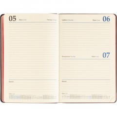 Ежедневник датированный 2026 Attache А5, 168л, 138x213мм, иск.кожа, красный - фото 15