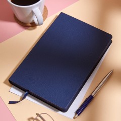 Ежедневник недатированный Attache А5, 160л, 138x213мм иск.кожа, темно-синий - фото 17