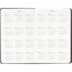 Ежедневник недатированный Attache А5, 160л, 138x213мм иск. кожа, черный - фото 8