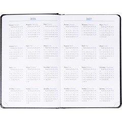 Ежедневник недатированный Attache А5, 160л, 138x213 мм балакрон, черный - фото 8