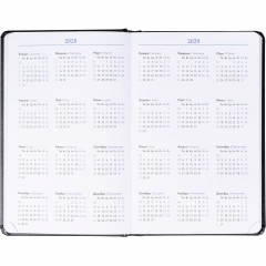 Ежедневник недатированный Attache А5, 160л, 138x213 мм балакрон, черный - фото 9