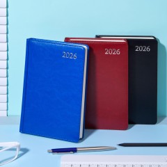 Ежедневник датированный 2026 Attache А5, 168л, 138x213мм, под кожу бордовый - фото 21