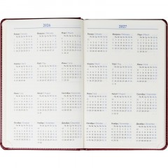 Ежедневник недатированный Attache А5, 160л, 138x213мм под кожу, бордовый Ежедневник недатированный Attache А5, 160л, 138x213мм под кожу, бордовый - фото 8