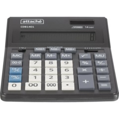 Калькулятор настольный Attache CDB1401-BK 14-разрядный черный 205x155x35 мм - фото 5