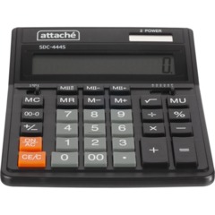 Калькулятор настольный Attache  SDC-444S 12-разрядный черный 206х158х33мм - фото 5