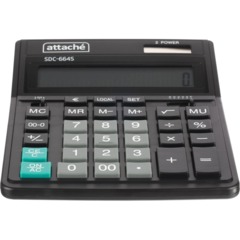 Калькулятор настольный  Attache SDC-664S 16-разрядный черный 206х158х33мм - фото 5