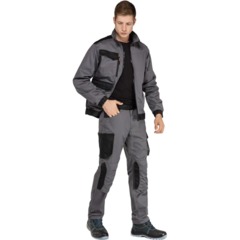 Куртка рабочая летняя мужская MACH2 сер/оранж р.3XL (арт.M2VE3GO3X) - фото 6