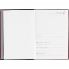 Ежедневник датированный 2026 А5+ IDEAL NEW бордовый 3-344/04 - фото 7