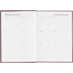 Ежедневник датированный 2026 А5+ IDEAL NEW бордовый 3-344/04 - фото 8