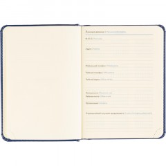 Ежедневник недатированный ATTACHE Priority А6, 160л, синий - фото 9