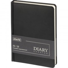 Ежедневник недатированный ATTACHE Classic А5, 140х200мм, 136л, черный