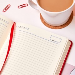 Ежедневник недатированный ATTACHE Classic А5, 140х200мм, 136л, красный - фото 20