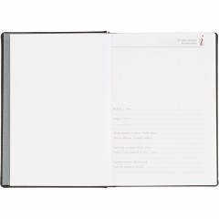 Ежедневник датированный 2026 А5+ VELVET черный 3-123/04 - фото 7