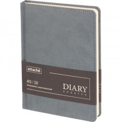Ежедневник недатированный ATTACHE Classic А5, 140х200мм, 136л, серый