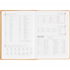 Ежедневник датированный 2026 А5+ VELVET оранжевый 3-123/06 - фото 11